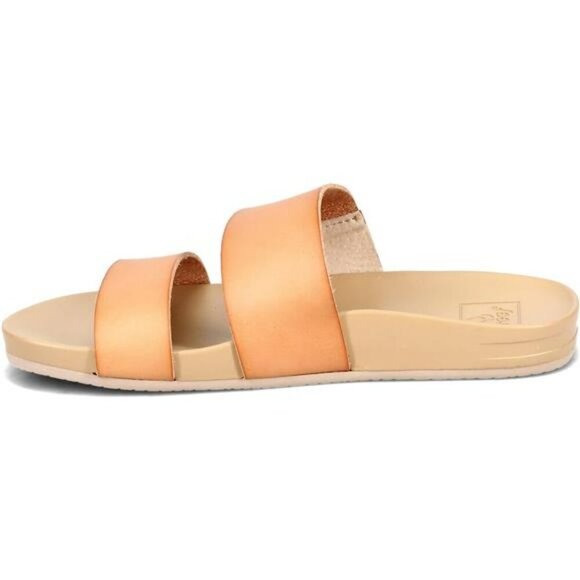 Reef Womens Cushion Vista Slide Sandals Vegan Leather Soft Arch Support - Picture 5 of 7